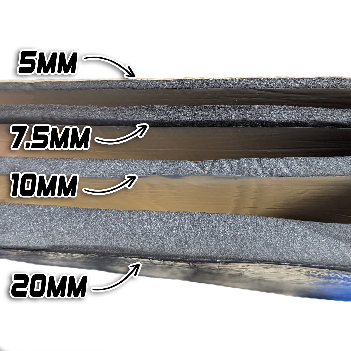Thermo Acoustic Insulation & Sound Proofing With Peel Off Self-Adhesive Back - 4-Way Stretch