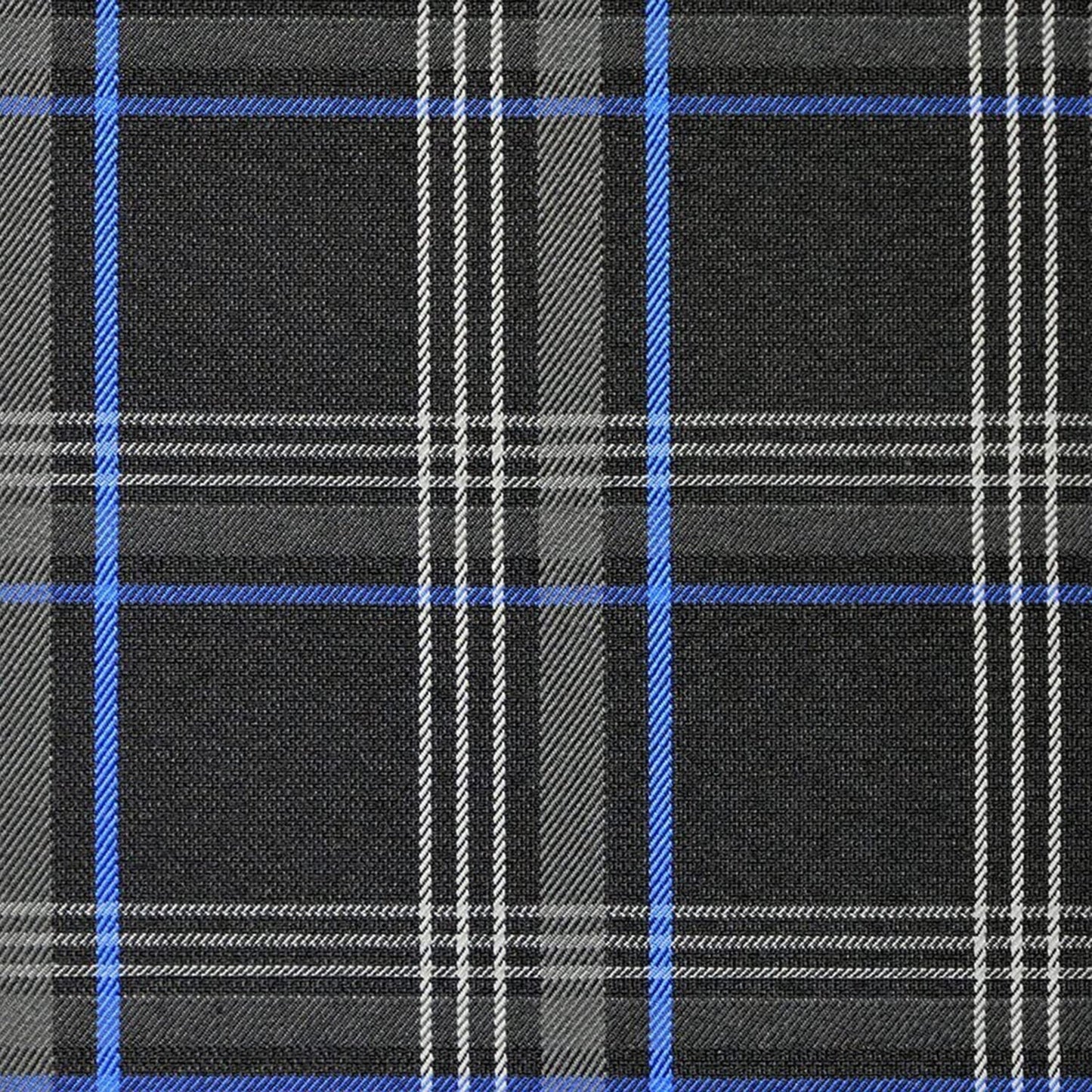 Tartan Fabric GTI Style 5mm Scrim Foam Backed Vehicle Seatr Upholstry (1.5m Wide) - 4-Way Stretch