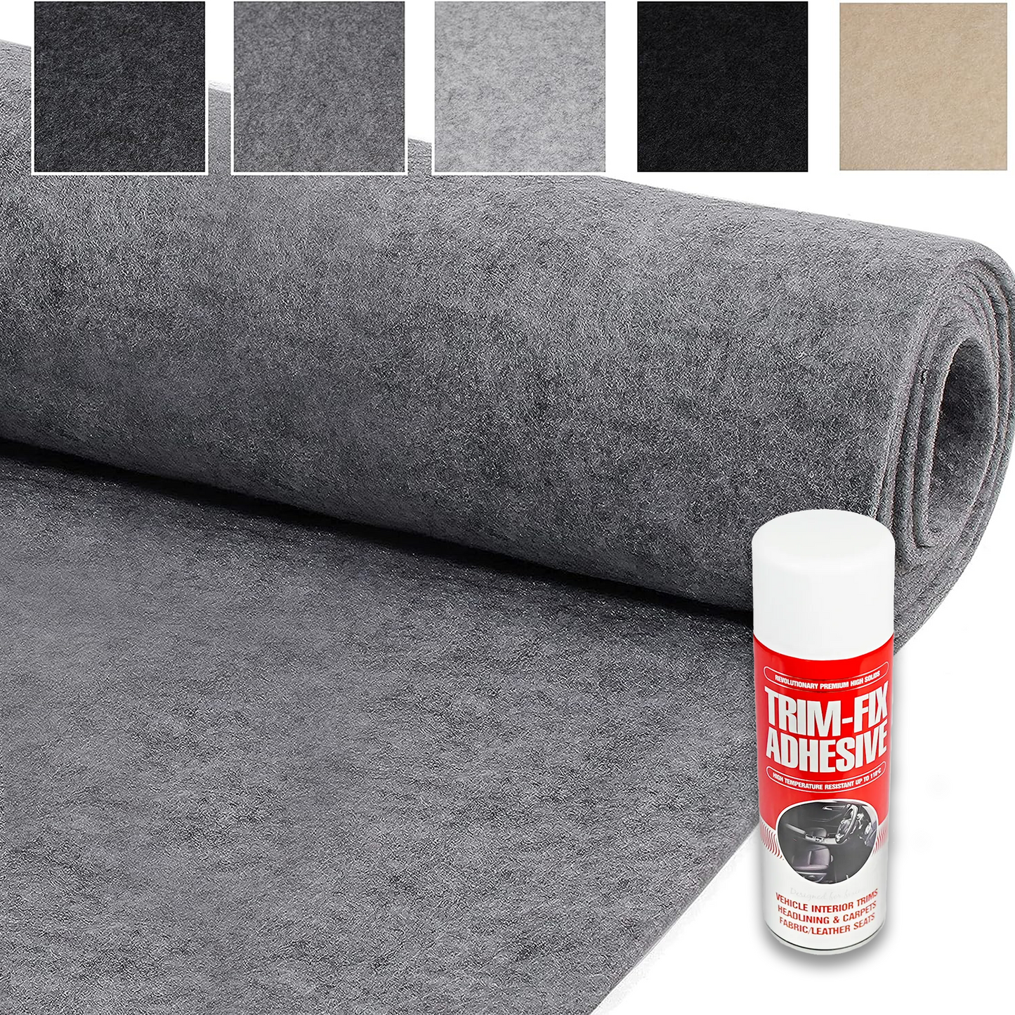 4 Way Stretch Carpet Lining with High Temp Adhesive (Standard Quality) - 4-Way Stretch