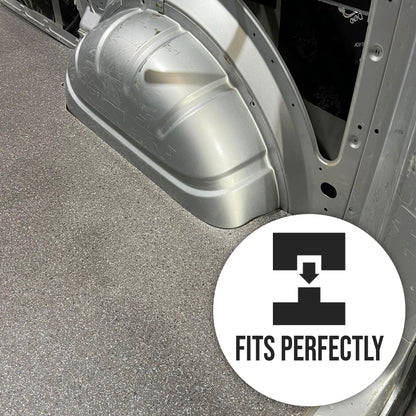 Automotive Pre-Cut VW T5 & T6 Vinyl Campervan Floors (With Side Steps Cuts) - 4-Way Stretch