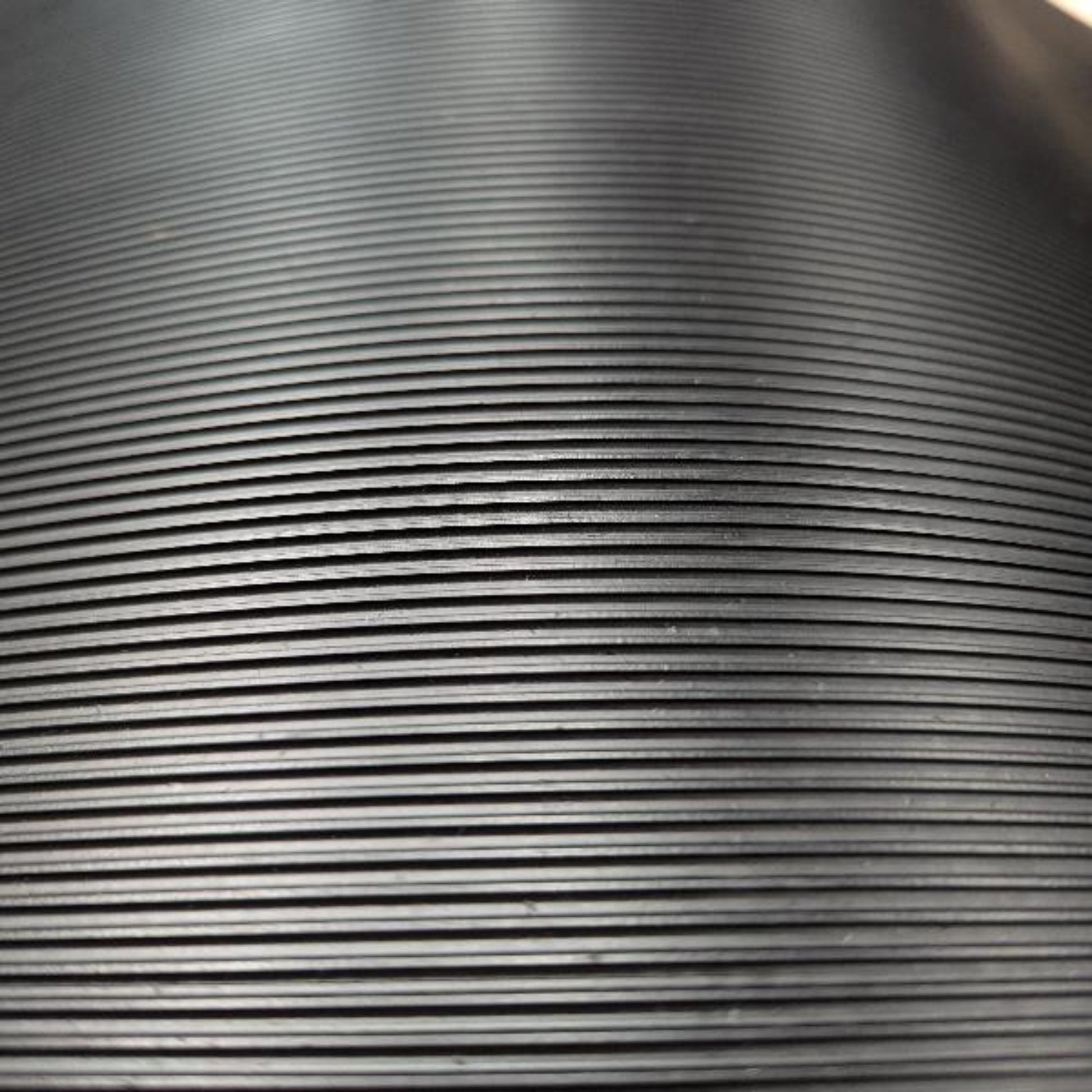 Rubber Flooring Anti Slip Matting Roll - 1.2m Wide Ribbed - 4-Way Stretch
