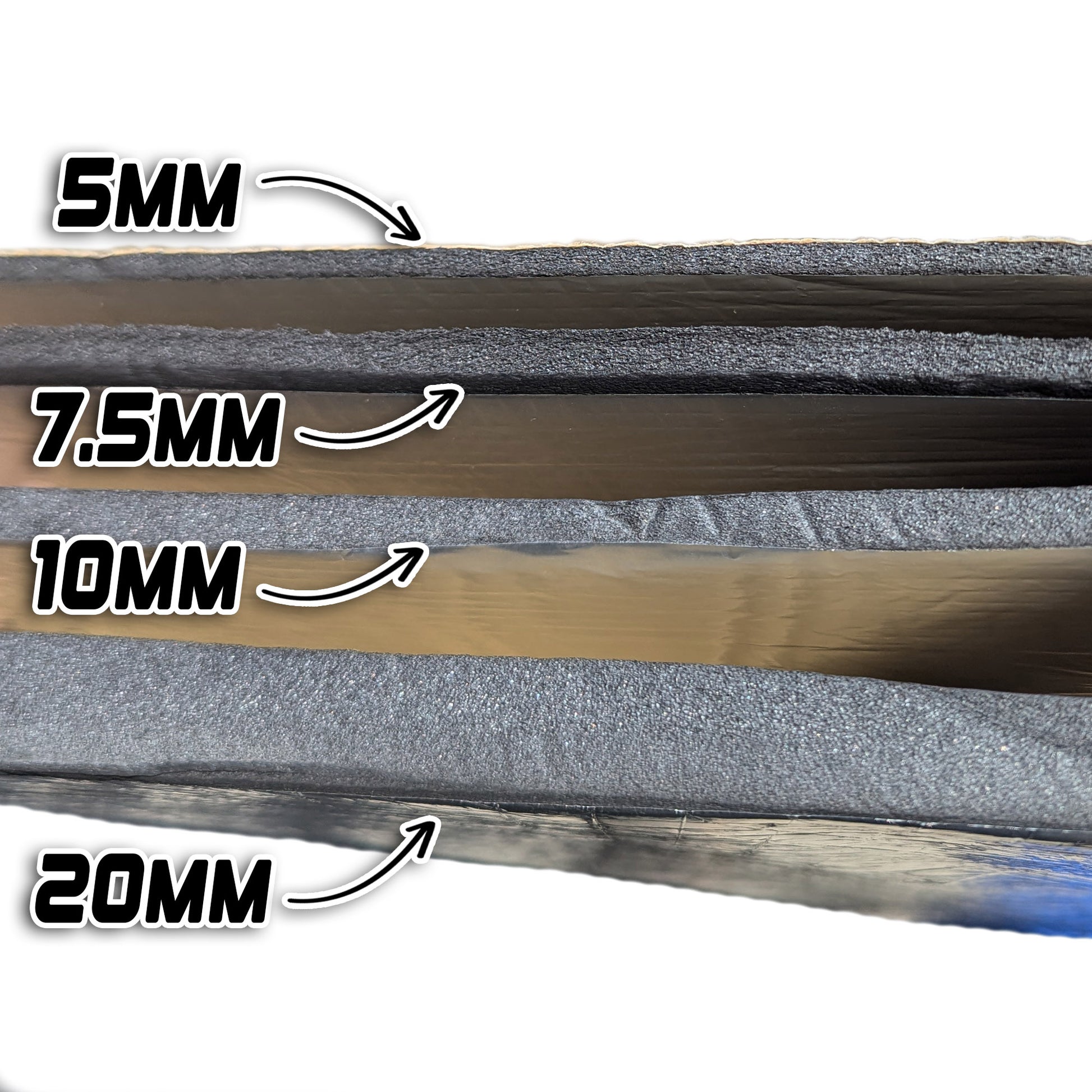 Thermo Acoustic Insulation & Sound Proofing With Peel Off Self-Adhesive Back - 4-Way Stretch