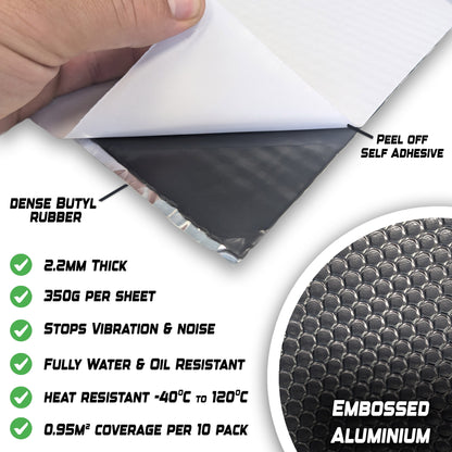 Self Adhesive Sound-Dead Sheets Anti-Vibration Butyl Rubber Acoustic insulation