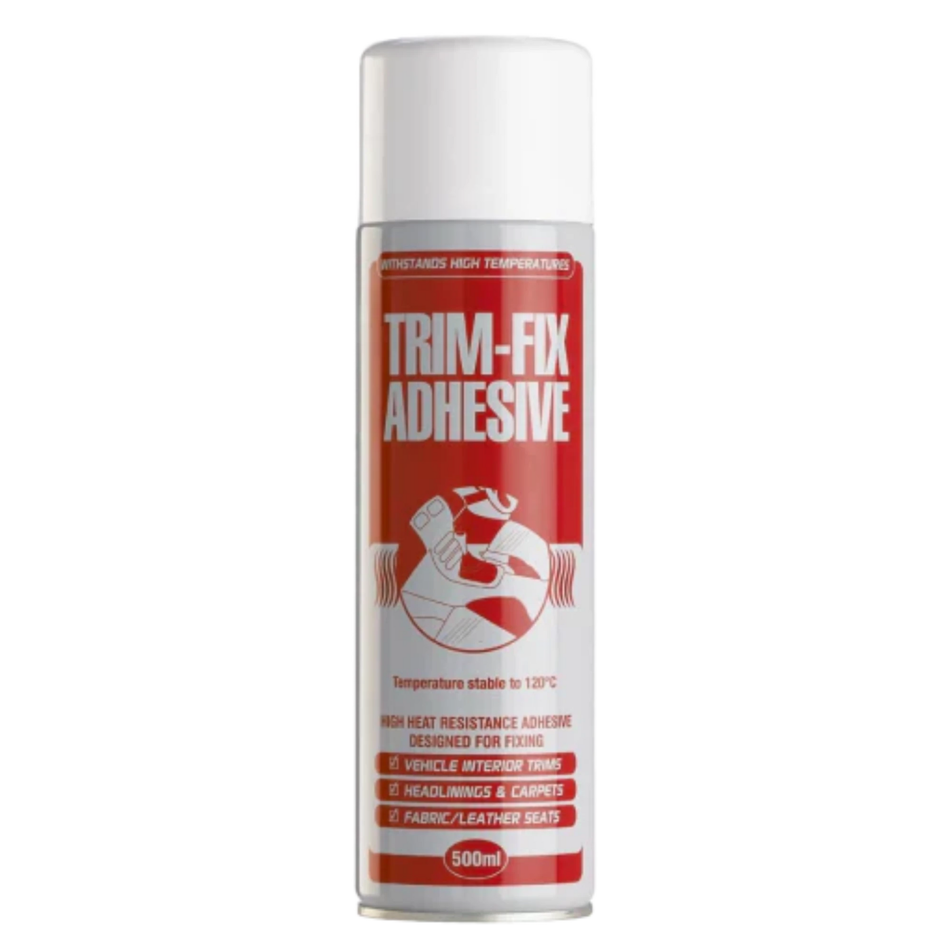 Trim-Fix High Temperature Adhesive Spray Glue 500ml - 4-Way Stretch