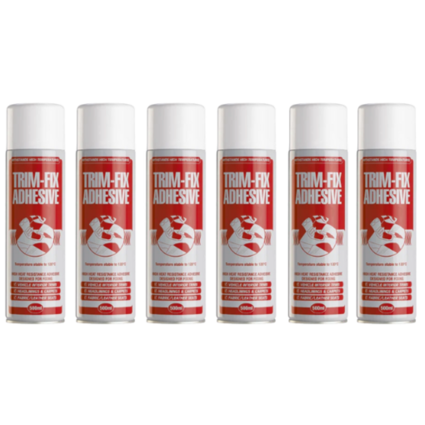 Trim-Fix High Temperature Adhesive Spray Glue 500ml - 4-Way Stretch