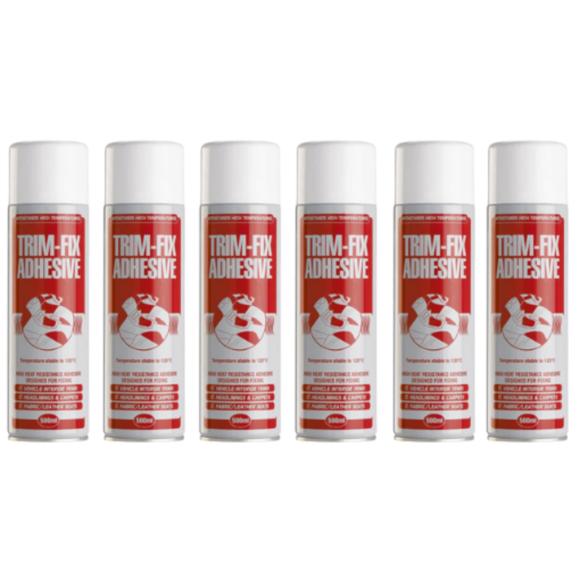 Trim-Fix High Temperature Adhesive Spray Glue 500ml - 4-Way Stretch