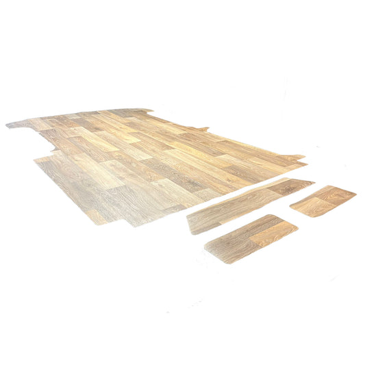 Automotive Pre-Cut VW T5 & T6 Vinyl Campervan Floors (With Side Steps Cuts) - 4-Way Stretch